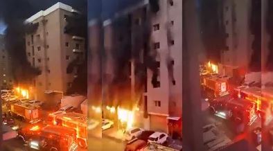 बहुमंजिला इमारत में लगी भीषण आग, 49 लोगों की मौत, मृतकों में 40 भारतीय