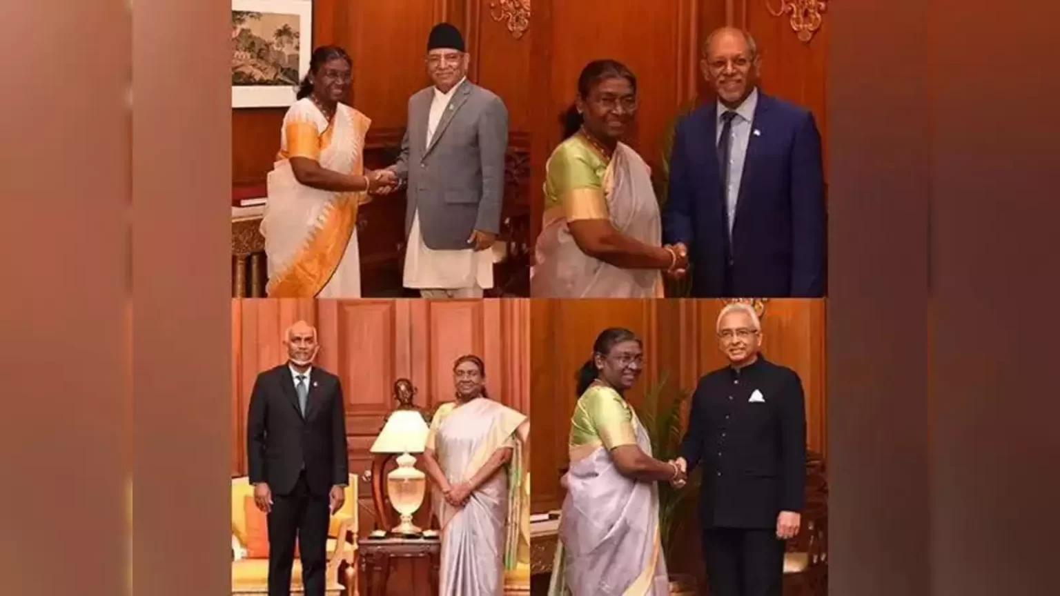 राष्ट्रपति द्रौपदी मुर्मु से इन देशो के राष्ट्रपति और प्रधानमंत्री ने की मुलाकात