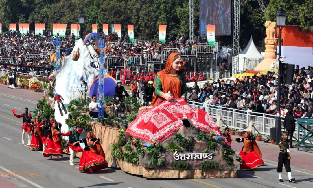 गणतंत्र दिवस परेड में उत्तराखंड की झांकी को मिला तीसरा स्थान