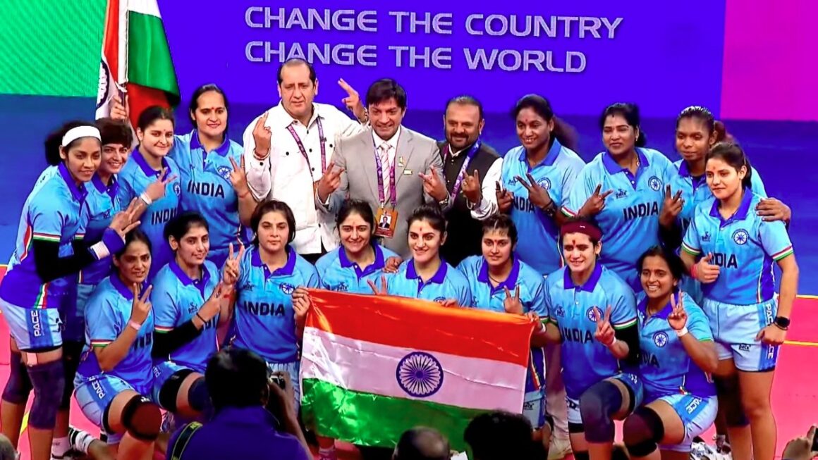 लगातार दूसरी बार विश्व विजेता बनी भारतीय महिला कबड्डी टीम, चीनी ताइपे को 35-28 से हराया