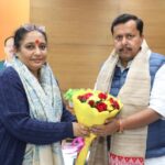 विधानसभा अध्यक्ष ऋतु खण्डूडी ने भाजपा के नव नियुक्त राष्ट्रीय कार्यकारी अध्यक्ष नितिन नवीन से की शिष्टाचार भेंट