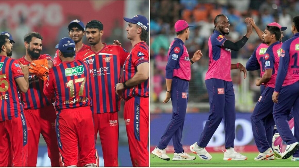 आईपीएल 2026- लखनऊ सुपर जायंट्स और राजस्थान रॉयल्स के बीच मुकाबला आज