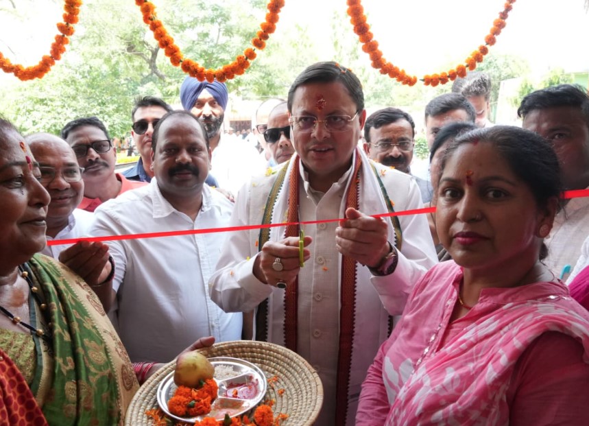 मुख्यमंत्री धामी ने खटीमा में 89 लाख रुपये की विकास योजनाओं का किया लोकार्पण
