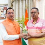 मुख्यमंत्री धामी से मिले कृषि मंत्री गणेश जोशी, मसूरी क्षेत्र के विकास कार्यो पर की चर्चा