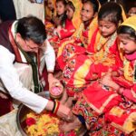 सीएम धामी ने श्री पीठम स्थापना महोत्सव में 1100 कन्याओं का पूजन व माँ राजेश्वरी का किया अभिषेक