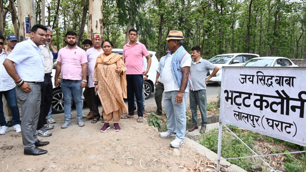 एडीबी परियोजना के विकास कार्यों का विधानसभा अध्यक्ष ऋतु खण्डूडी भूषण ने किया स्थलीय निरीक्षण