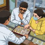 गुरुग्राम के ज्वेलरी शोरूम में दंपती बनकर पहुंचे शातिर, 4.5 लाख के सोने के झुमके लेकर फरार