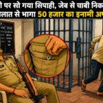 ड्यूटी पर सो गया सिपाही, जेब से चाबी निकालकर हवालात से भागा 50 हजार का इनामी अपराधी