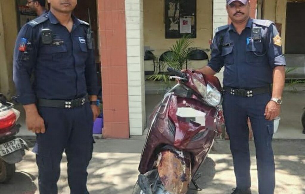 यातायात पुलिस की सजगता से स्कूटी चोरी की घटना का हुआ खुलासा