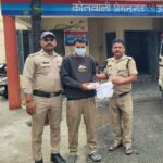 एटीएम तोड़कर चोरी की कोशिश नाकाम, आरोपी रंगे हाथ गिरफ्तार
