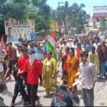 कोटद्वार में कांग्रेस का विरोध मार्च, पेपर लीक और छात्रों पर कार्रवाई के विरोध में तहसील का घेराव