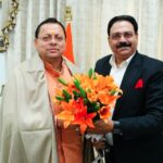 राज्य पिछड़ा वर्ग कल्याण परिषद के उपाध्यक्ष अशोक वर्मा ने मुख्यमंत्री धामी से की शिष्टाचार भेंट