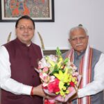मुख्यमंत्री धामी ने केंद्रीय विद्युत मंत्री मनोहर लाल खट्टर से की मुलाकात
