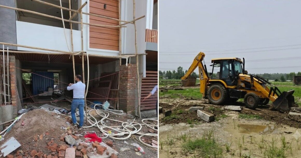 अवैध प्लॉटिंग और निर्माणों पर MDDA का बड़ा एक्शन, 100 बीघा अवैध प्लॉटिंग ध्वस्त, कई बहुमंजिला निर्माण सील