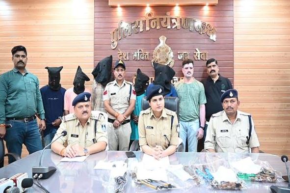 शाजापुर पुलिस ने डकैती की तैयारी विफल की