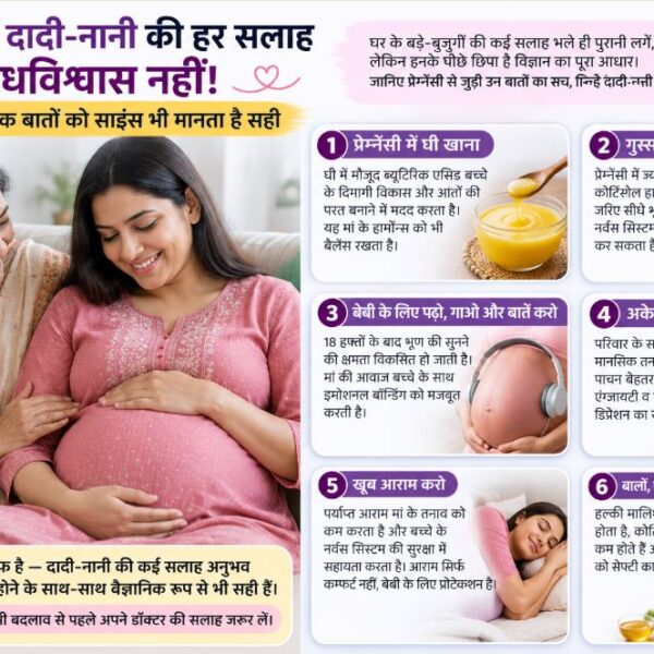 प्रेग्नेंसी में दादी-नानी की हर सलाह अंधविश्वास नहीं! इन 6 पारंपरिक बातों को साइंस भी मानता है सही
