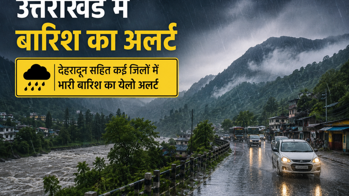 उत्तराखंड में फिर सक्रिय होगा मानसून, कई जिलों में भारी बारिश का येलो अलर्ट
