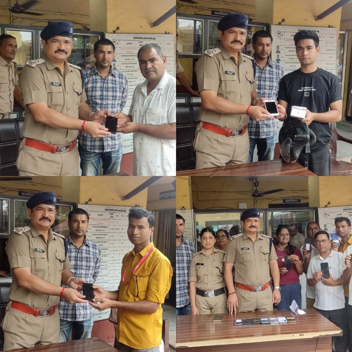 दून पुलिस ने लौटाए 15 खोए मोबाइल, मालिकों के चेहरों पर लौटी मुस्कान