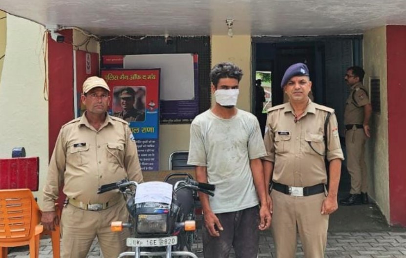 विकासनगर में चोरी की बाइक 24 घंटे में बरामद, आरोपी गिरफ्तार