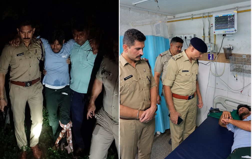 देहरादून में पुलिस और बदमाश के बीच हुई मुठभेड़, पैर में गोली लगने के बाद आरोपी गिरफ्तार