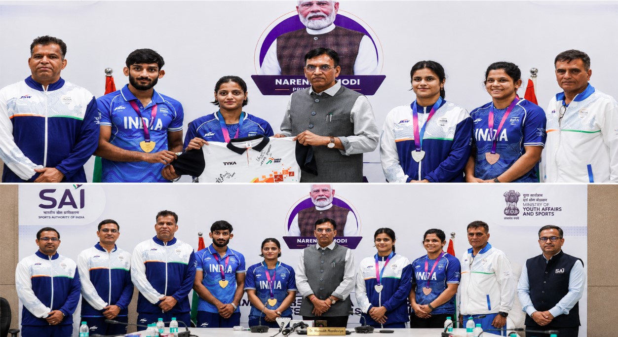 कॉमनवेल्थ 2026 के विजेताओं का सम्मान, खिलाड़ियों को खेल अकादमी खोलने की सलाह