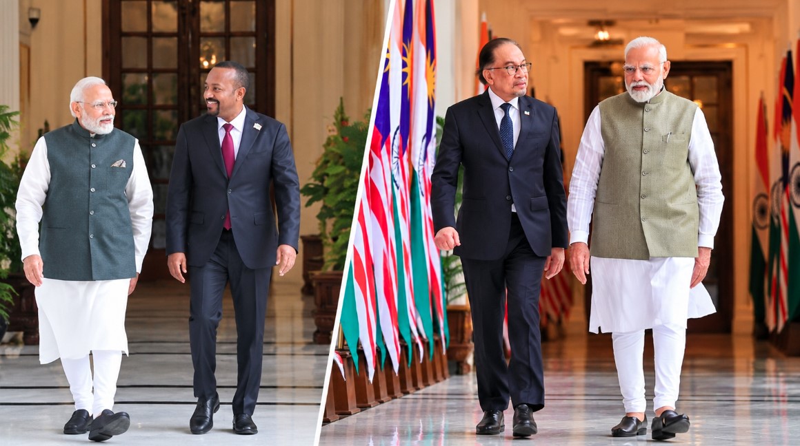 प्रधानमंत्री मोदी ने मलेशिया और इथियोपिया के प्रधानमंत्रियों से की मुलाकात