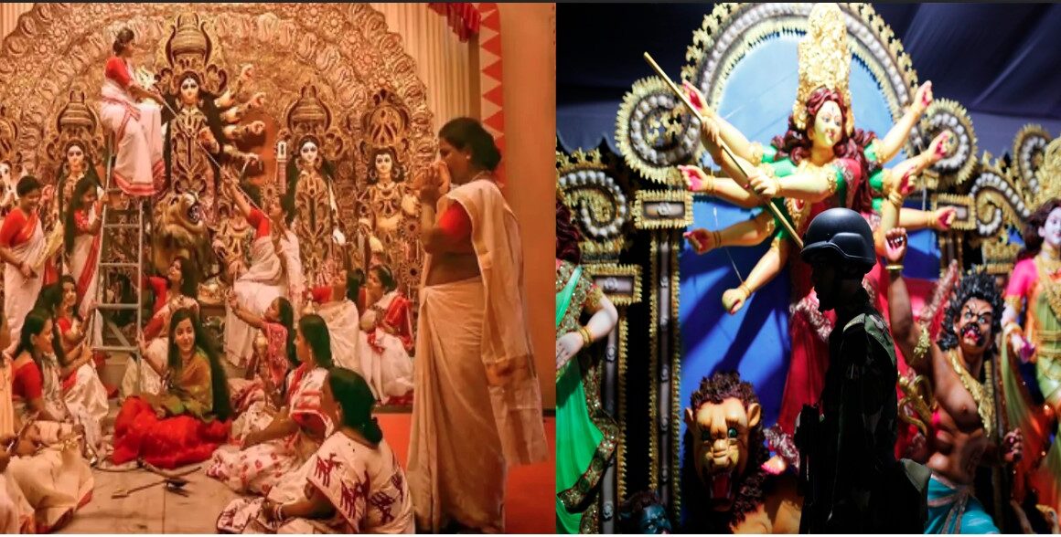 बांग्लादेश में कड़ी सुरक्षा के बीच दुर्गा पूजा, 33,851 पंडालों में हो रहे आयोजन
