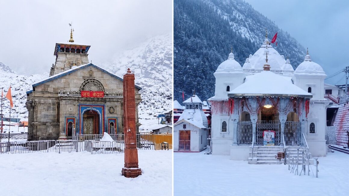 उत्तराखंड में बदला मौसम का मिजाज, केदारनाथ और गंगोत्री धाम में हुई बर्फबारी